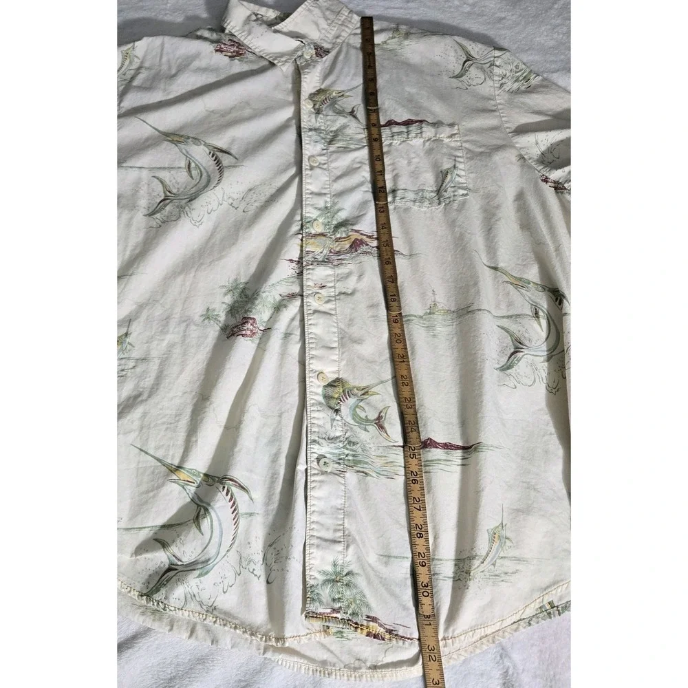 Tommy Bahama Jeans Marlin/island ShortSleeve Button Down Hawaiian Shirt Size XXL